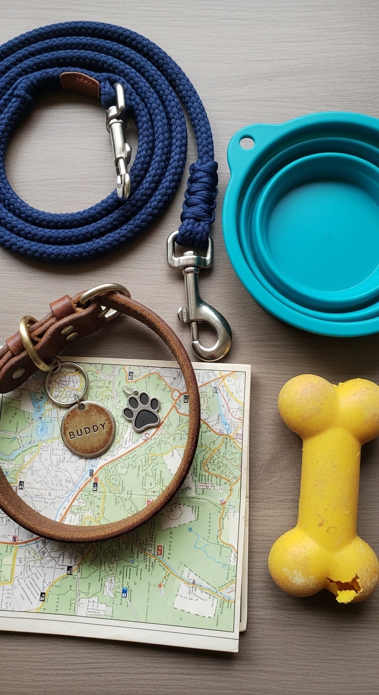A map of a dog's way home.