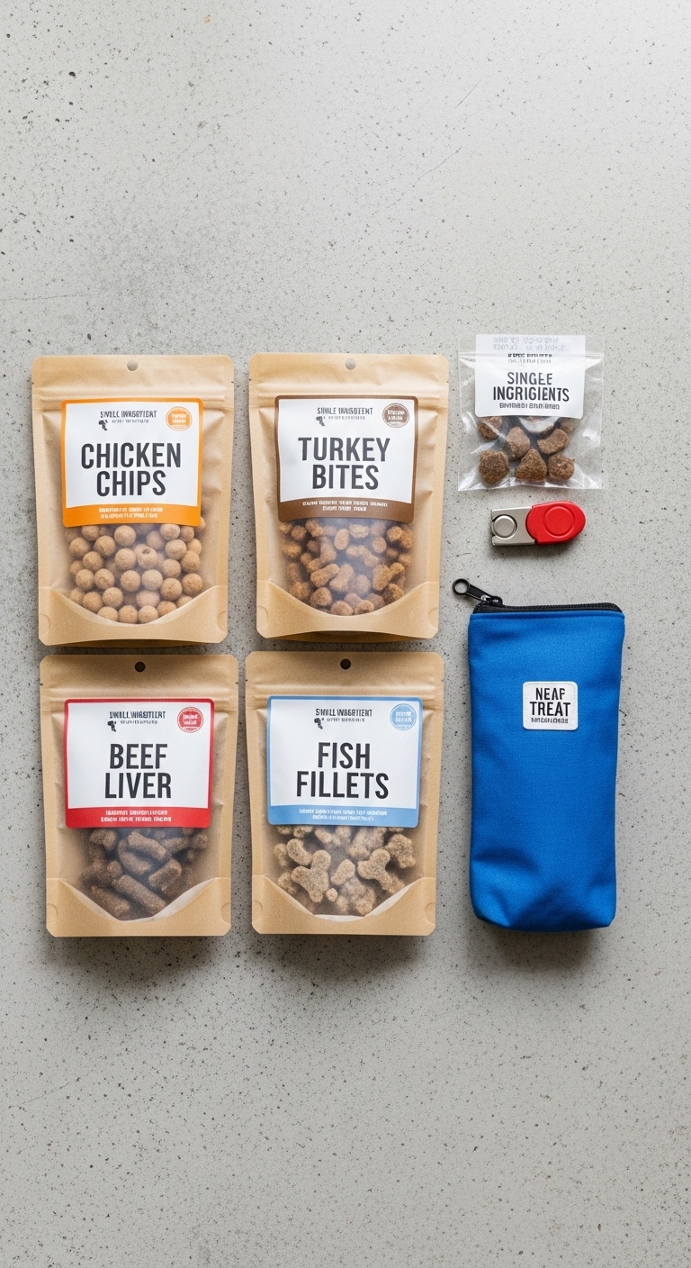A collection of all-natural dog treats.
