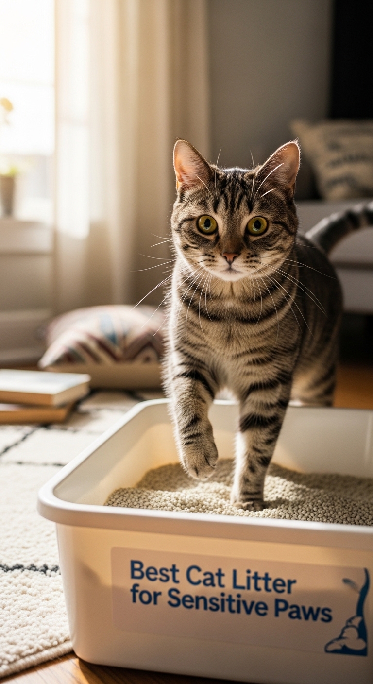 A cat with a white paw standing in a white bowl.