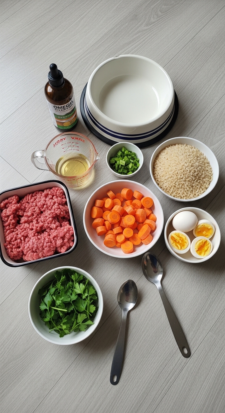 A table with a bowl of rice and a bowl of meat.