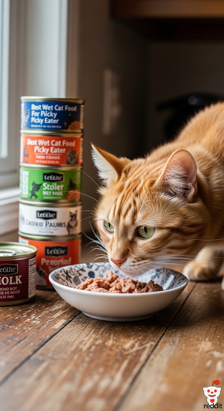 A cat eating food from a bowl.