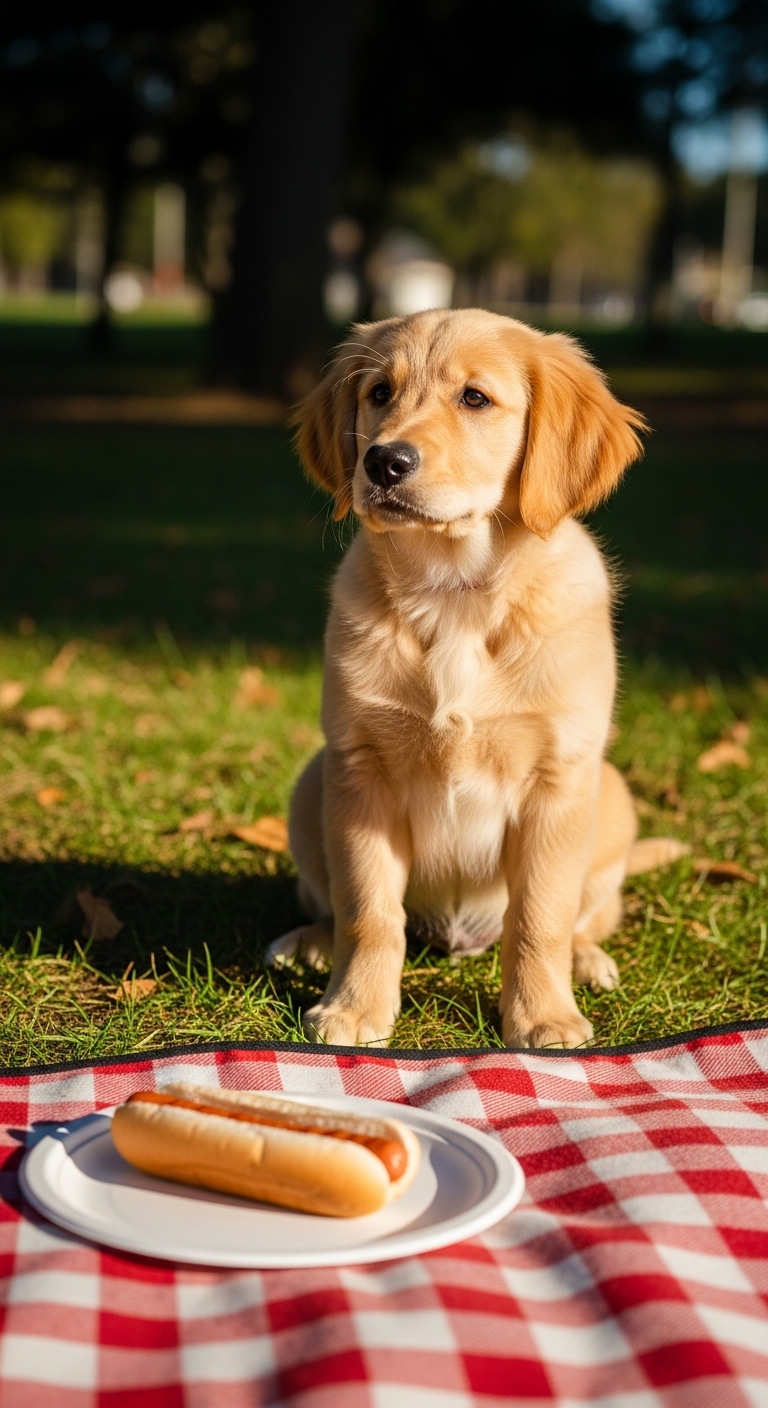 A dog sitting on a blanket.