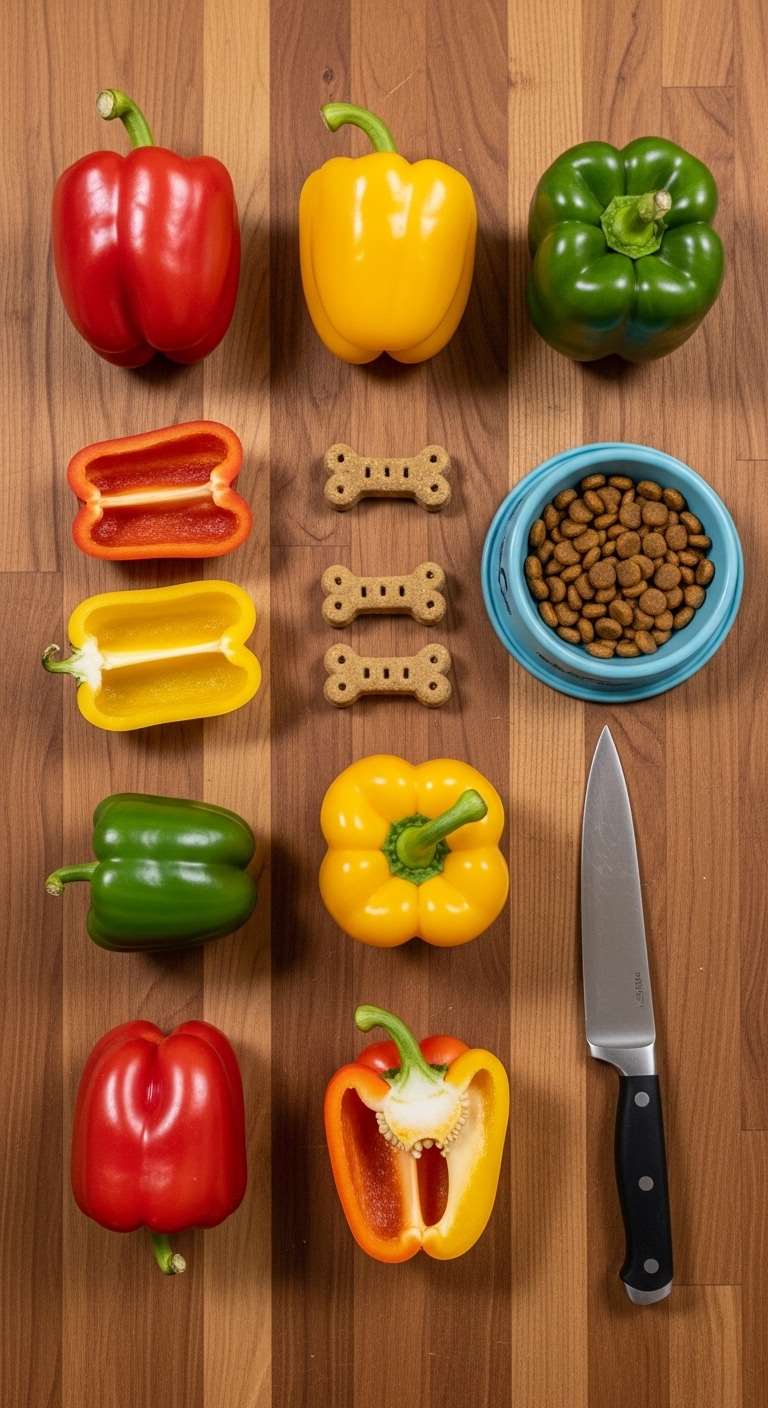 A knife is next to a bowl of dog food.
