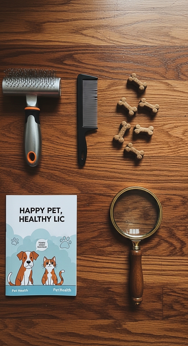 A book titled Happy Pet, Healthy LIC.