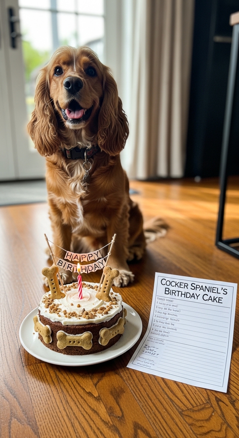 A dog cake with a candle on it.