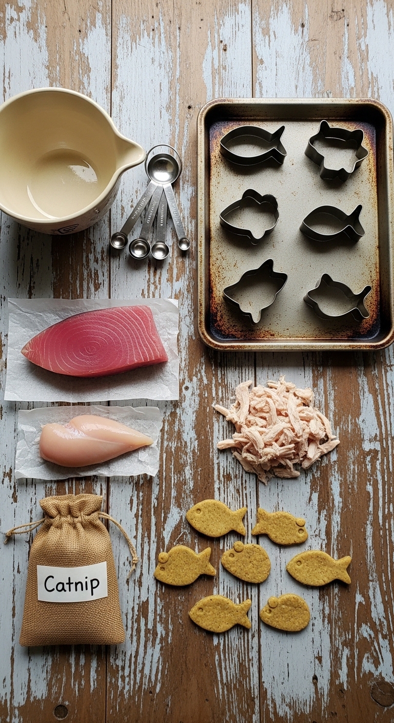 A table with fish and fishing lures on it.