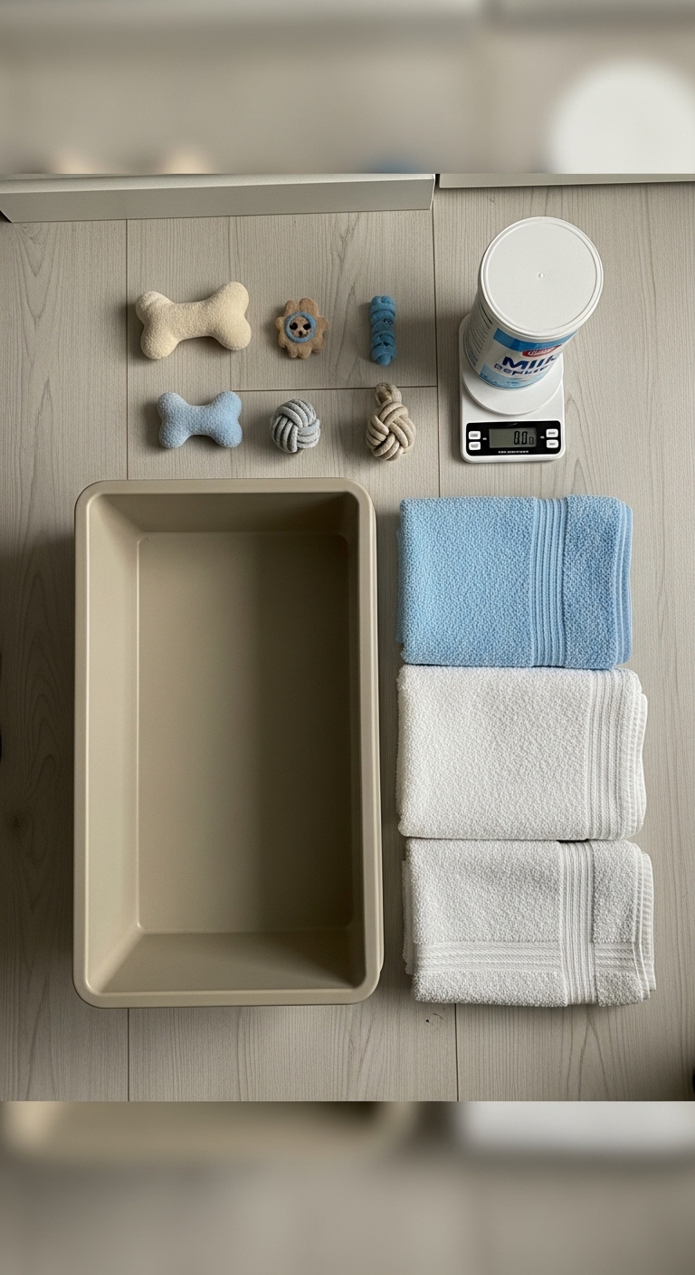 A dog pregnancy kit on a table.