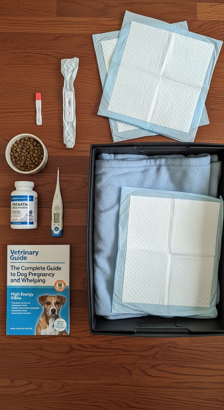 A book titled Veterinary Guide to Dog Pregnancy and Whelping.