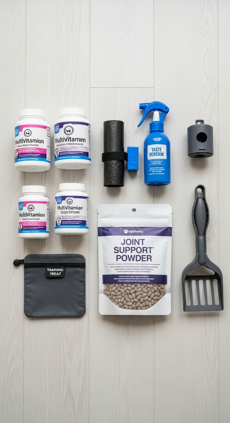 A collection of vitamins and supplements.