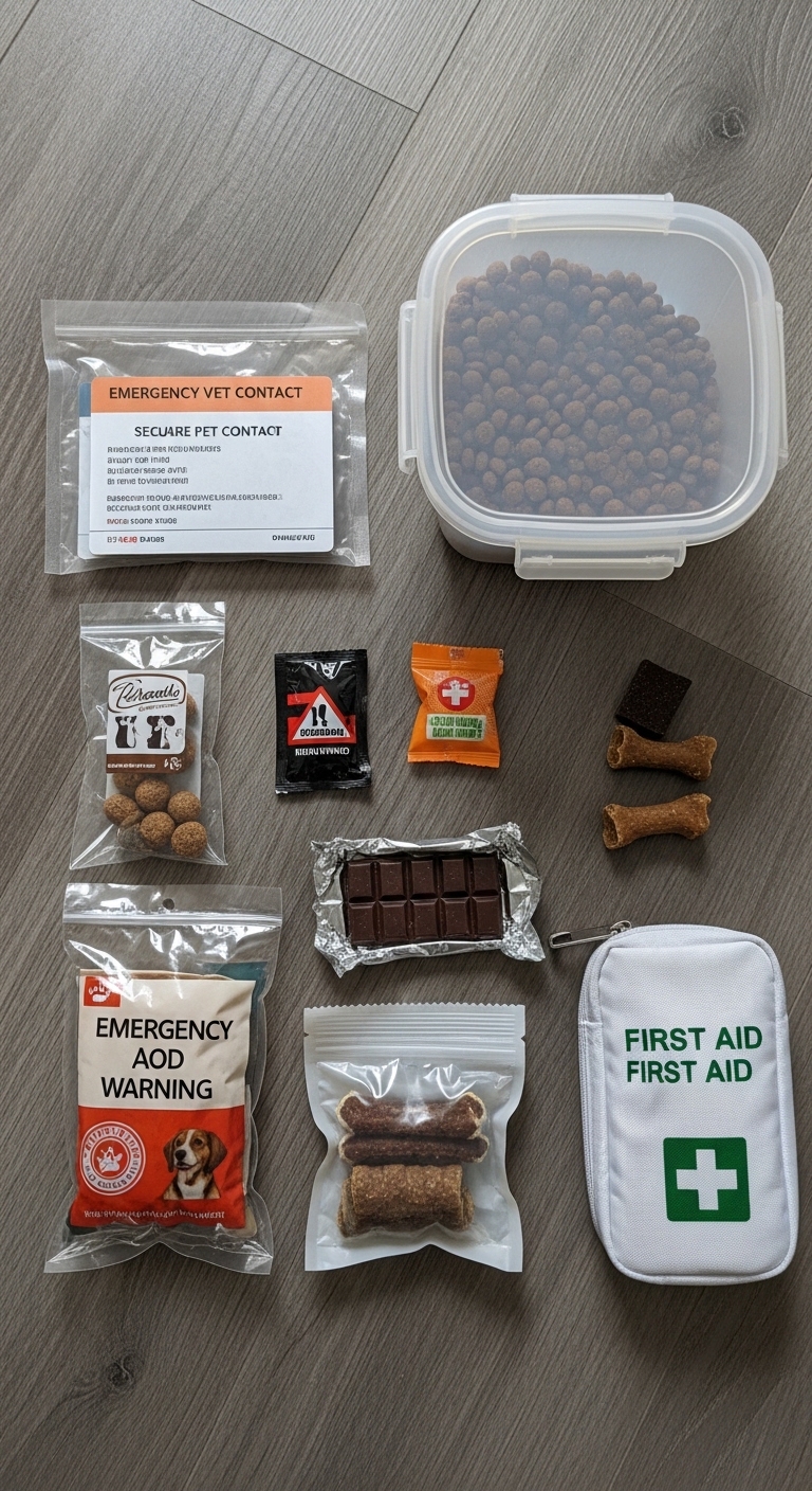 A bag of chocolate is on a table.
