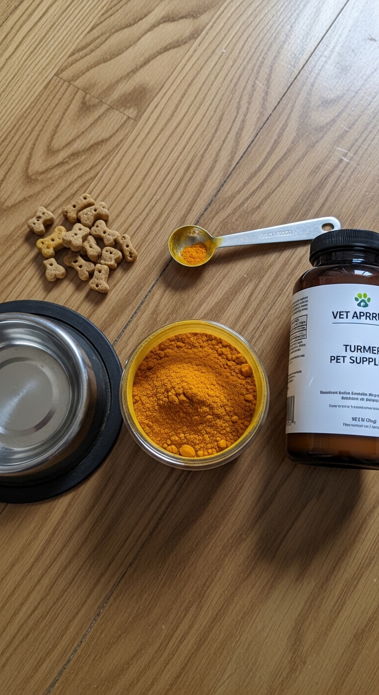 A spoonful of turmeric is good for dogs.
