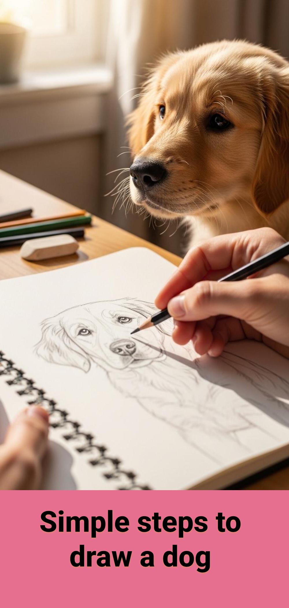How to Draw a Dog Step-by-Step - Pet care Picked