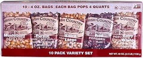 A box of Amish Country Popcorn in four ounces.