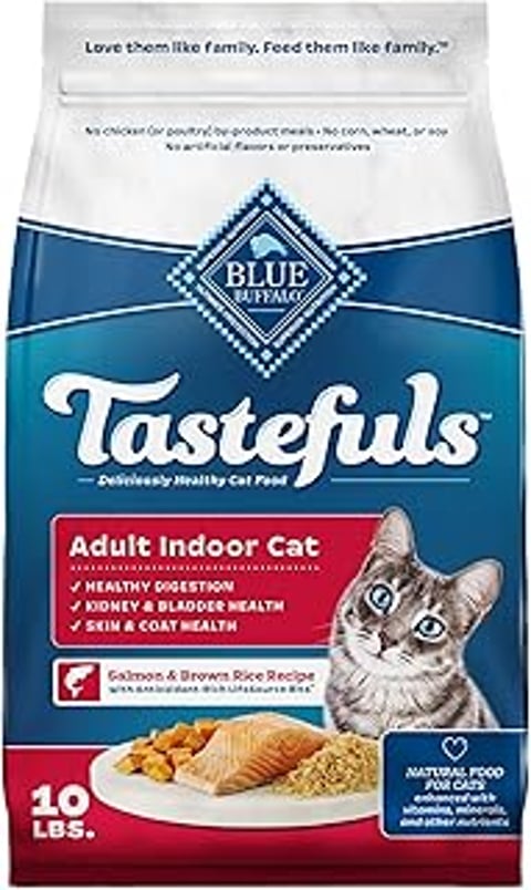 A bag of Tastefuls cat food.