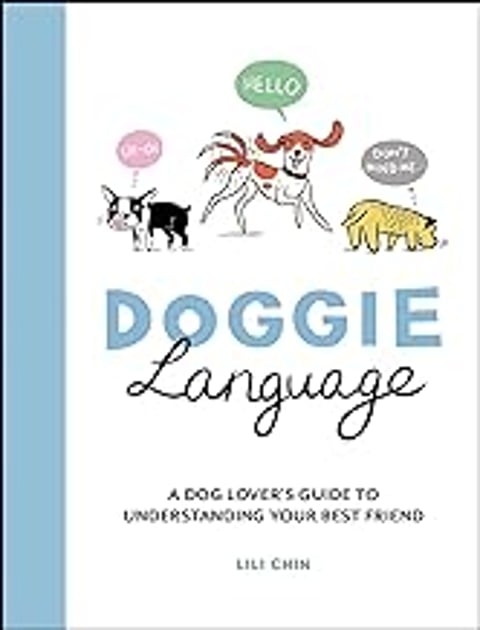 A book titled Doggie Language.