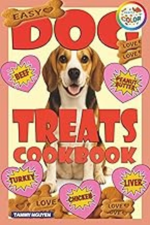 A book called Easy Dog Treats Cookbook.