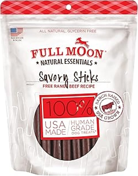A bag of Full Moon Savory Sticks.
