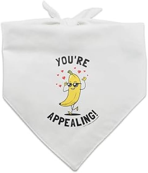 A banana with a heart on it that says you're appealing.