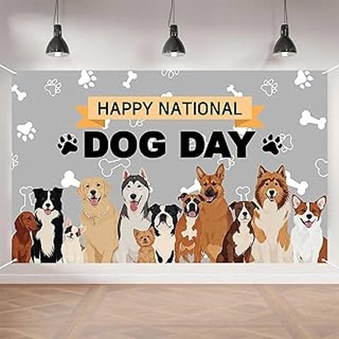 A banner celebrating National Dog Day.