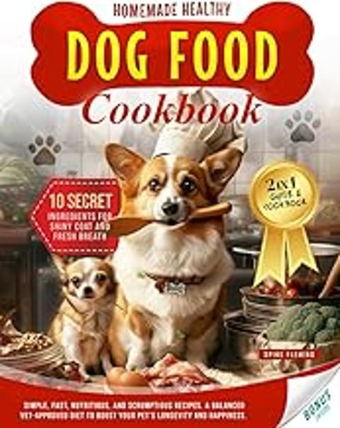 A cookbook for making homemade dog food.