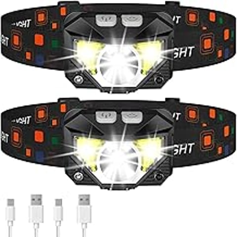 A black and orange flashlight.