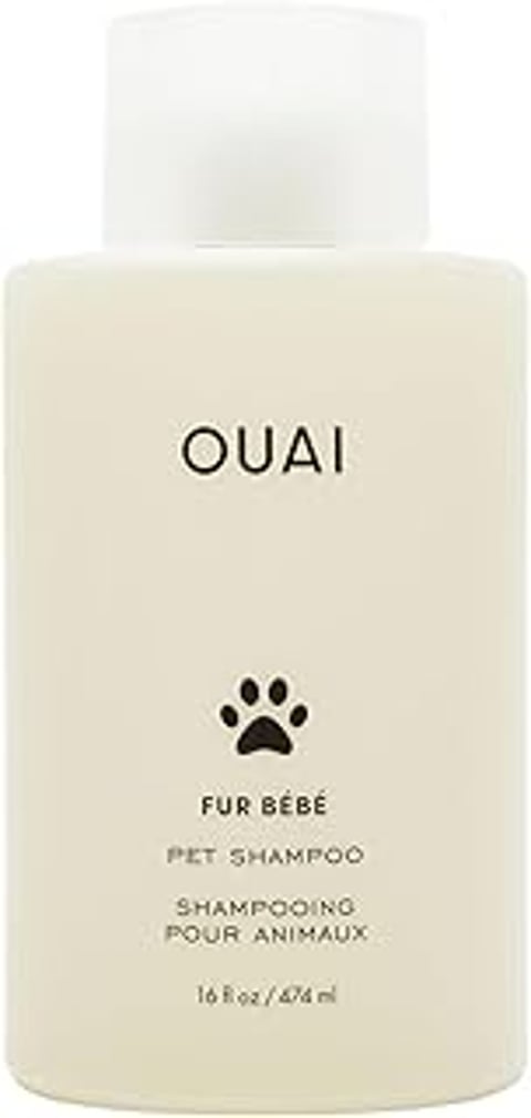 A bottle of OUAI Fur Bébé Pet Shampoo Cat.