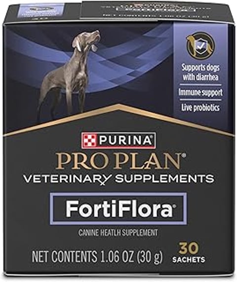 A box of Purina Pro Plan FortiFlora.