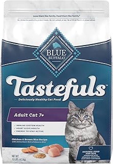 A bag of Tastefuls Adult Cat Food.