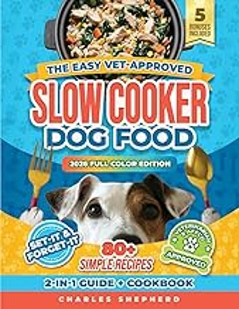 A book about slow cooker dog food.