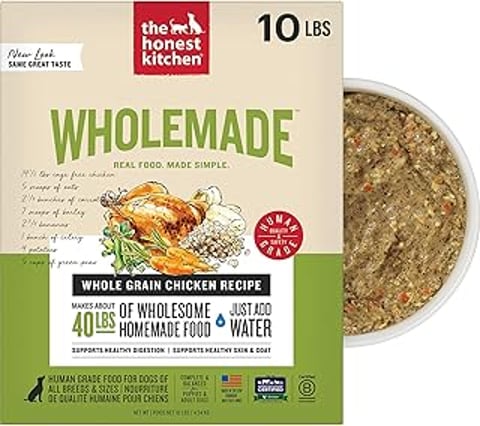 A box of The Honest Kitchen Wholemade Chicken Recipe.