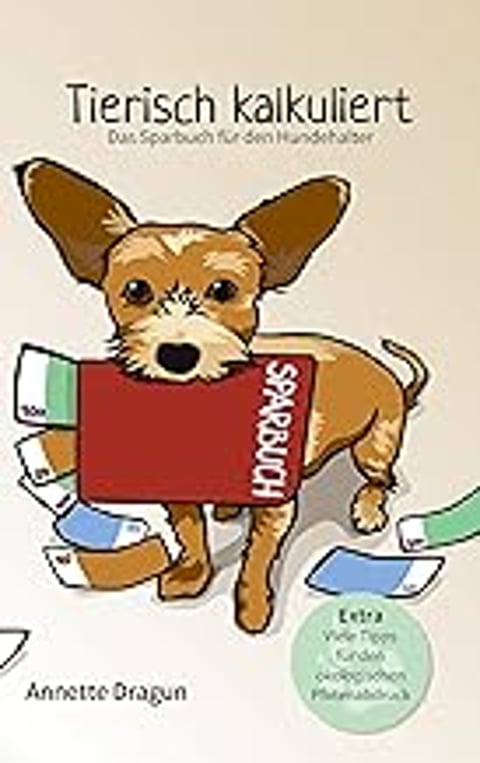 A dog holding a book with the word "honor" on it.
