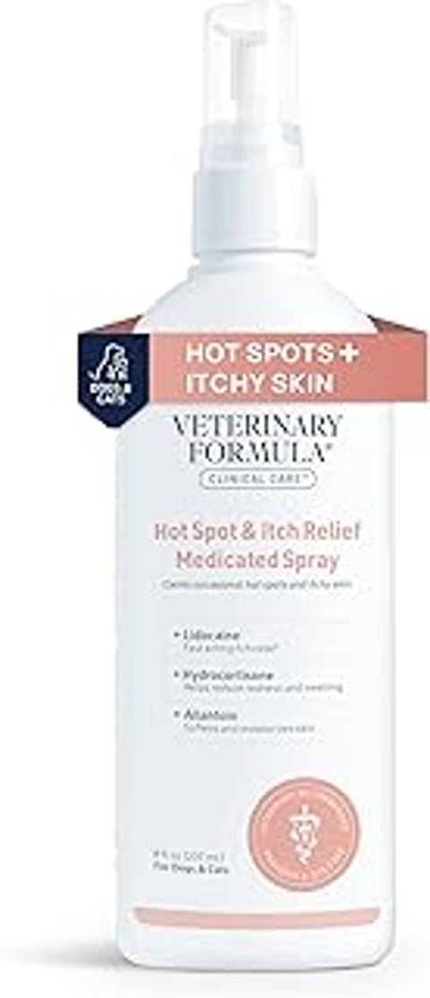 Hot spot and itch relief medicated spray.
